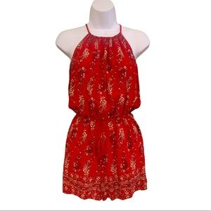 Mossimo Supply Co Red Romper L